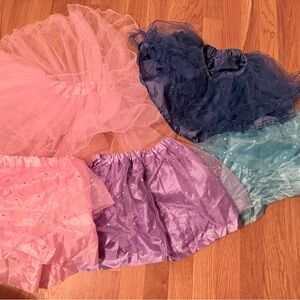 Bundle of 5 Girls Dress-Up Skirts – Princess, Tutu, Play Costumes